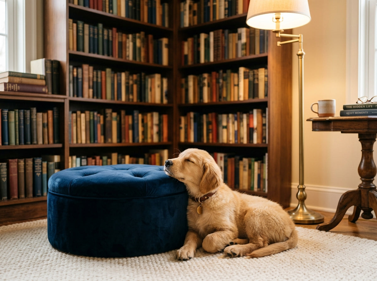 Velvet Round Bed